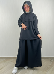 Ensemble Hijabi Hoodie & Jupe Fille